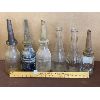 Image 1 : LOT OF 6 - GLASS OIL BOTTLES