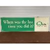 Image 1 : QUAKER ACRYLIC DEALER SIGN - 1970 - 21" X 70"