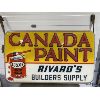 Image 1 : CANADA PAINT - DOUBLE SIDED EMBOSED ACRYLIC HANGING SIGN - 34" X 56"