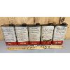 Image 2 : LOT OF 5 - MOBILOIL OUTBOARD TINS - ALL WITH CONTENTS