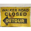 Image 1 : ROAD SIGN - DETOUR - 30" X 46"