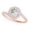 Image 2 : 0.75 ctw Certified VS/SI Diamond Bypass Ring 18k Rose Gold - REF-85R9K