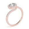 Image 3 : 0.75 ctw Certified VS/SI Diamond Bypass Ring 18k Rose Gold - REF-85R9K