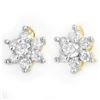 Image 1 : 0.20 ctw Certified VS/SI Diamond Earrings 10k Yellow Gold - REF-15A2N