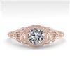 Image 1 : 0.50 ctw VS/SI Diamond Engagment Ring Art Deco 18k Rose Gold - REF-104N8F