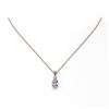 Image 2 : 0.9 ctw Oval Cut Diamond Designer Necklace 18K Rose Gold - REF-139W2H