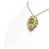 Image 2 : 6.05 ctw Canary Citrine & Diamond Necklace 18K Yellow Gold - REF-213F8M