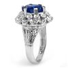 Image 2 : 2.50 ctw Sapphire Ring 10k White Gold - REF-34X3A