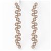 Image 2 : 2 ctw Diamond Designer Earrings 18K Rose Gold - REF-216A2N