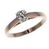 Image 2 : 0.53 ctw Certified Quality Diamond Engagment Ring 10k Rose Gold - REF-37H6R