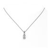 Image 2 : 0.9 ctw Emerald Cut Diamond Designer Necklace 18K White Gold - REF-191K8Y