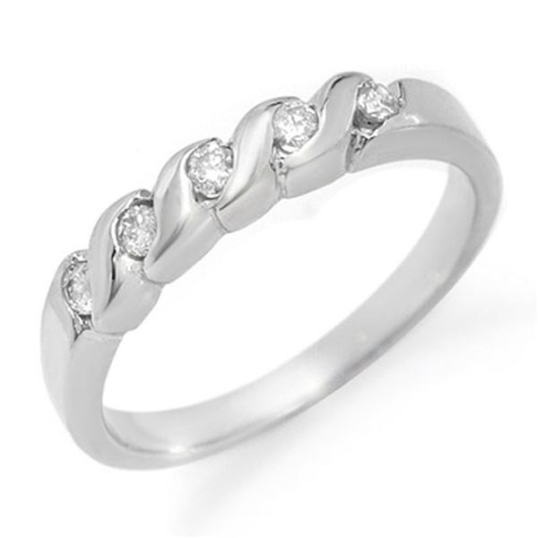 0.20 ctw Certified VS/SI Diamond Ring 14k White Gold - REF-22N8F