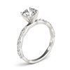 Image 3 : 0.93 ctw Certified VS/SI Diamond Ring 18k White Gold - REF-87A8N