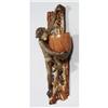 Image 1 : ENGLISH MAJOLICA MONKEY WALL POCKET 18 1/2