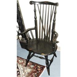 NANTUCKET STYLE WINDSOR ARMCHAIR, painted,