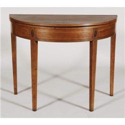 FEDERAL INLAID CHERRYWOOD CARD TABLE 36" w