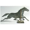 Image 2 : SHEET METAL HORSE WEATHERVANE 31" long, la