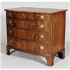 Image 2 : FEDERAL MAHOGANY BOW FRONT CHEST with ring