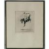 Image 1 : HENRY ZIEGLER, 8 1/2"x7 1/2" etching, cowb