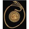 Image 1 : 14KT GOLD NECKLACE WITH GOLD COIN Swiss 20
