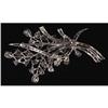 Image 2 : PLATINUM AND DIAMOND BROACH 67mm long, com