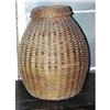 Image 1 : FEATHER BASKET, 26" high,,  CONDITION REPO