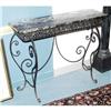 Image 1 : WROUGHT IRON CONSOLE (manner of Oscar Bach