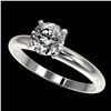 Image 1 : 1.26 ctw Certified Quality Diamond Engagment Ring 10k White Gold - REF-167X3A