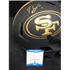 Image 2 : BRANDON AIYUK SIGNED 49ERS FULL-SIZE ECLIPSE ALTERNATE SPEED HELMET (BECKETT COA)