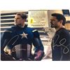 Image 2 : CHRIS EVANS & ROBERT DOWNEY JR. SIGNED 8X10 PHOTO (REAL AUTHENTIC COA)