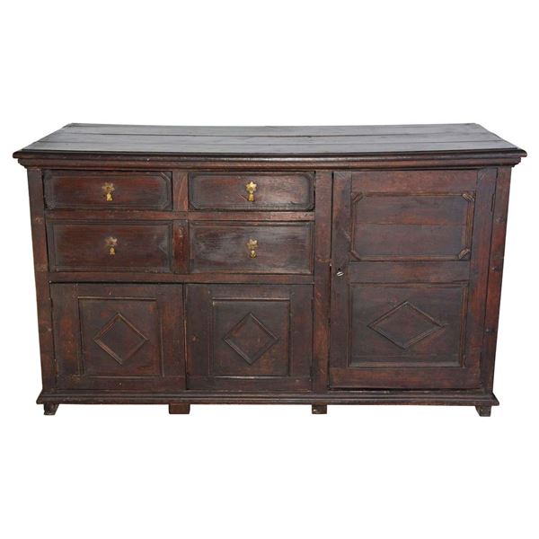 Oak Wood Sideboard Willam And Mary