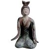Image 1 : Chinese Pottery Painted Lady Statue