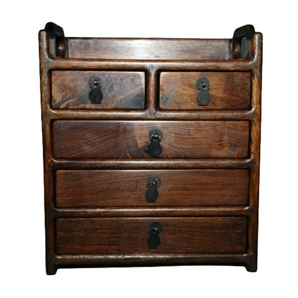 Chinese Huanghuali Wood Cabinet Qing