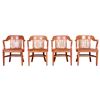 Image 1 : Walnut Wood ArmChair Set