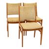 Image 1 : Walnut Wood Dining Chair Set