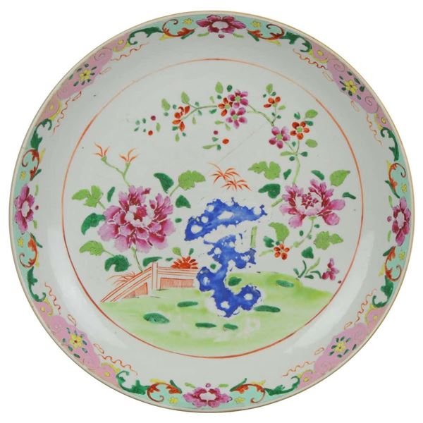 Chinese Famille Rose Porcelain Plate