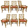 Image 1 : Rattan Bamboo Dining Chair Set