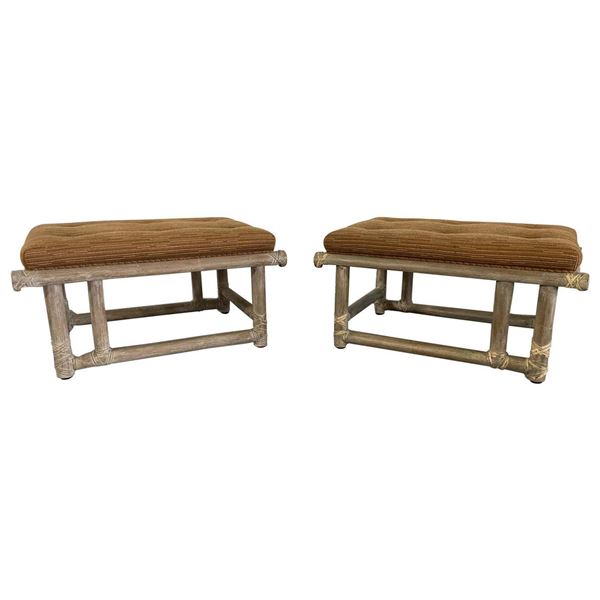 Bamboo Lacquer Foot Stools