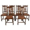Image 1 : Oak Wood Dining Chairs Set