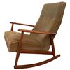 Image 1 : Beech Wood And Upholstered Rocking Chair