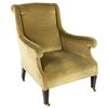 Image 1 : Mahogany Wood and Upholstered Library Chair