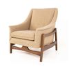 Image 1 : Walnut Wood And Upholstery ArmChair