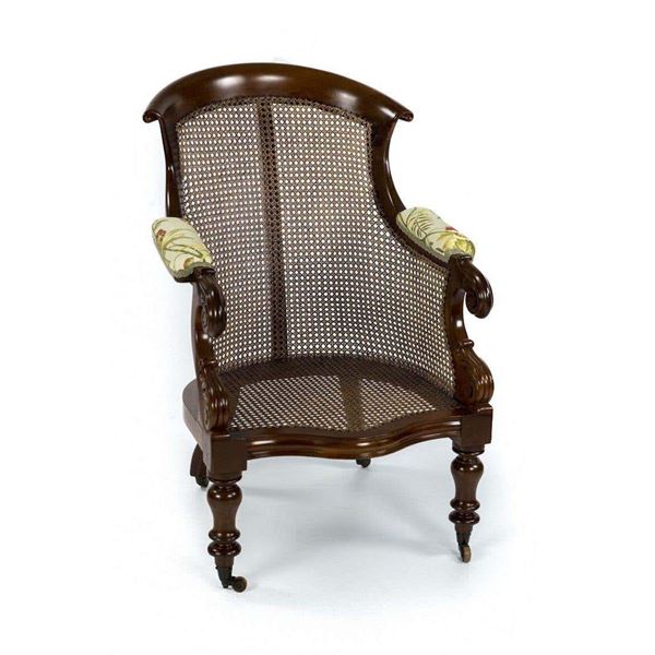 Mahogany Wood Library Chair William IV