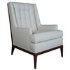 Image 1 : Walnut Wood And Upholstery ArmChair