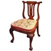 Image 1 : Huanghuali Wood And Fabric Side Chair Chippendale