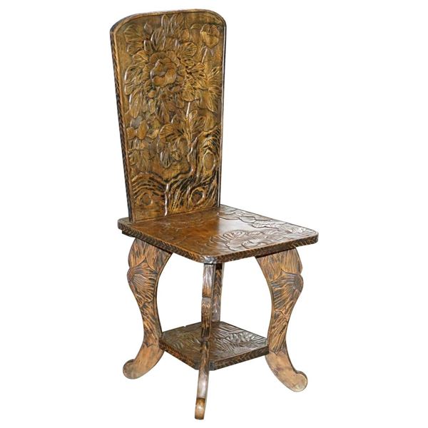 Chinese Hardwood Side Chair