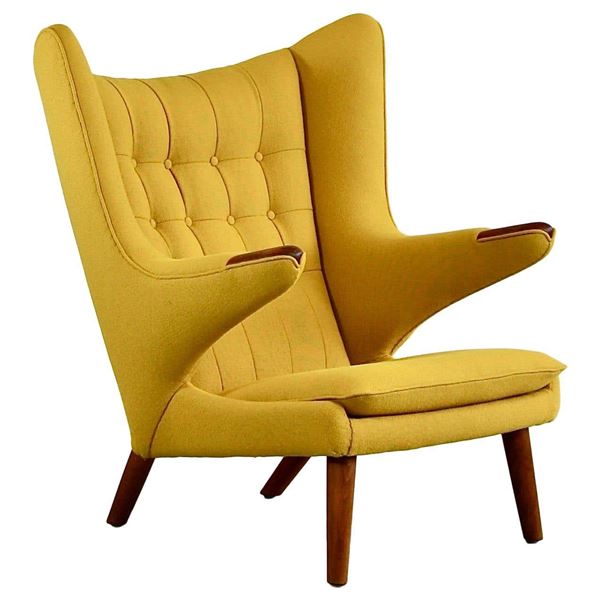 Oak Wood And Wool Papa Bear Chair