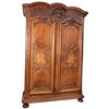 Image 1 : Walnut Wood Armoire Louis XIV