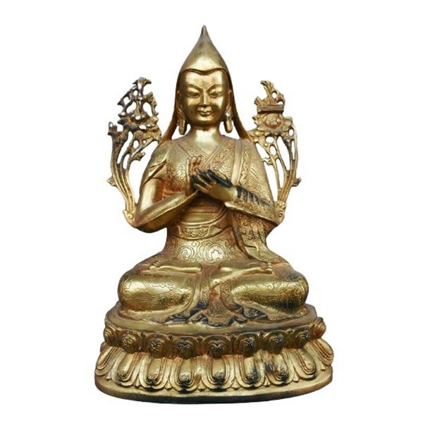 Chinese gilt bronze buddha figure