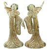 Image 1 : Chinese Pottery Painted Lady Statue Pair
